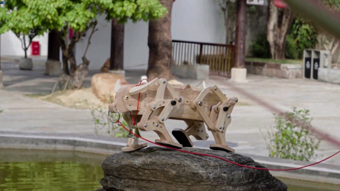 Step-by-Step Guide: CNC-Carved Movable Wooden Ox-Horse (Automaton Project)