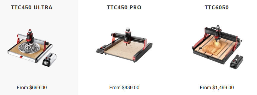 How to Choose the Best TwoTrees CNC Router: TTC 450 vs 450 Pro vs 450