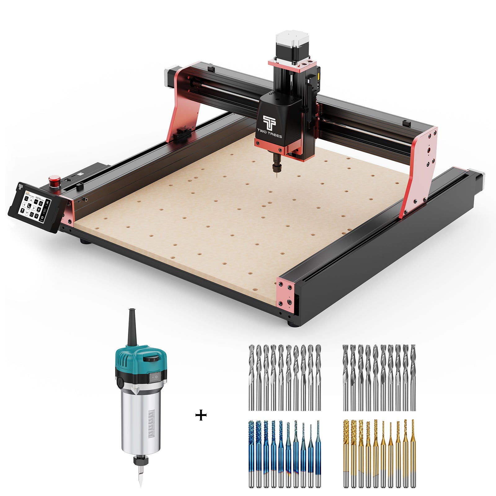 ドデカミン Twotrees TTC450 PRO CNC Router Machine + 800W Spindle + End Mills