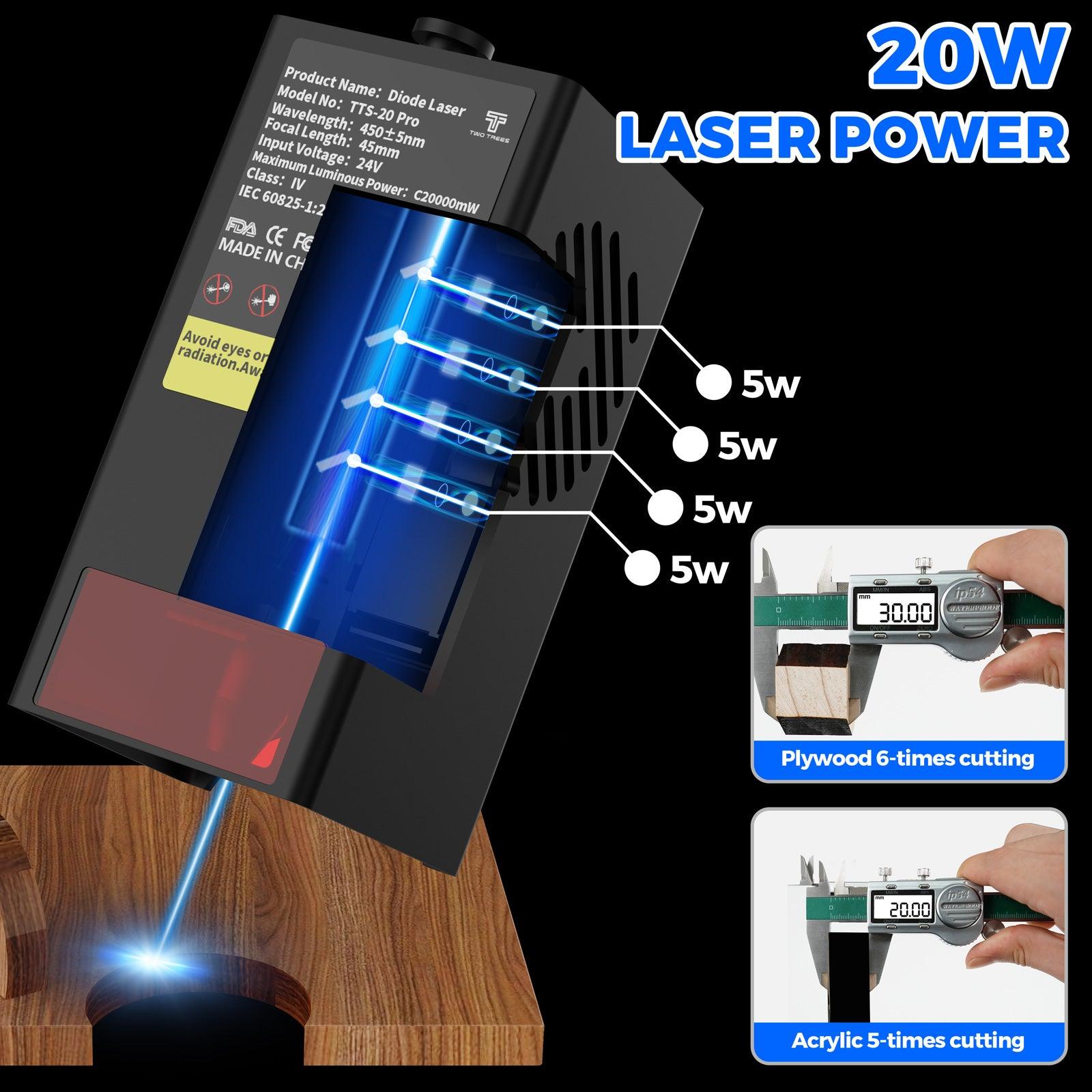 Twotrees TTS-20 Pro 20W Laser Engraver Machine - TwoTrees Official Shop