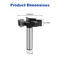 Twotrees 3 Flute T-slot milling cutter