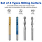 Twotrees 40 PCS End Mills CNC Router Bits