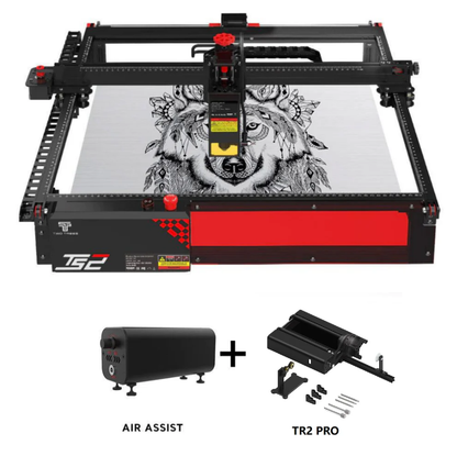Twotrees TS2-20W Laser Engraver + TR2 Pro Rotary + Air Assist Kit