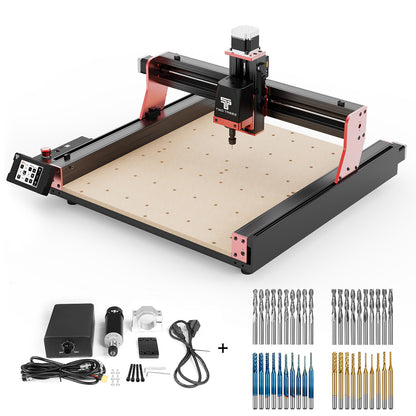 Twotrees TTC450 PRO CNC Router Machine + 500W Spindle + End Mills