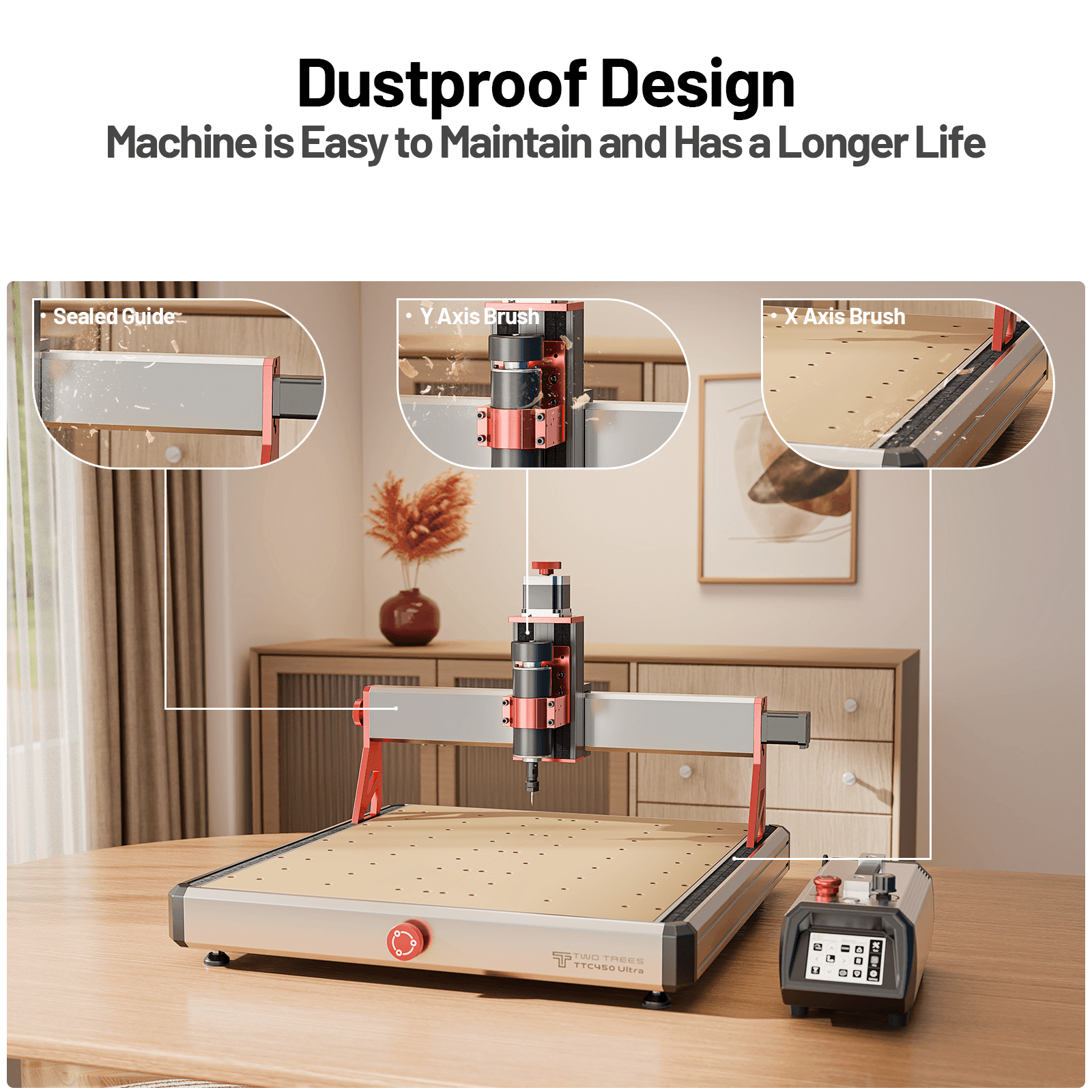 Two Trees Router Sled Twotrees TTC450 Ultra CNC Router Machine