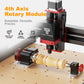 Twotrees TTC450 PRO CNC Router Machine + TC20 Laser Module + 500W Motor + 4th Axis Module + Vacuum Cleaner  +End Mills