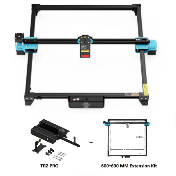 Twotrees TTS-20 Pro 20W Laser Engraver Machine + TR2 Pro Rotary + Extension Kit