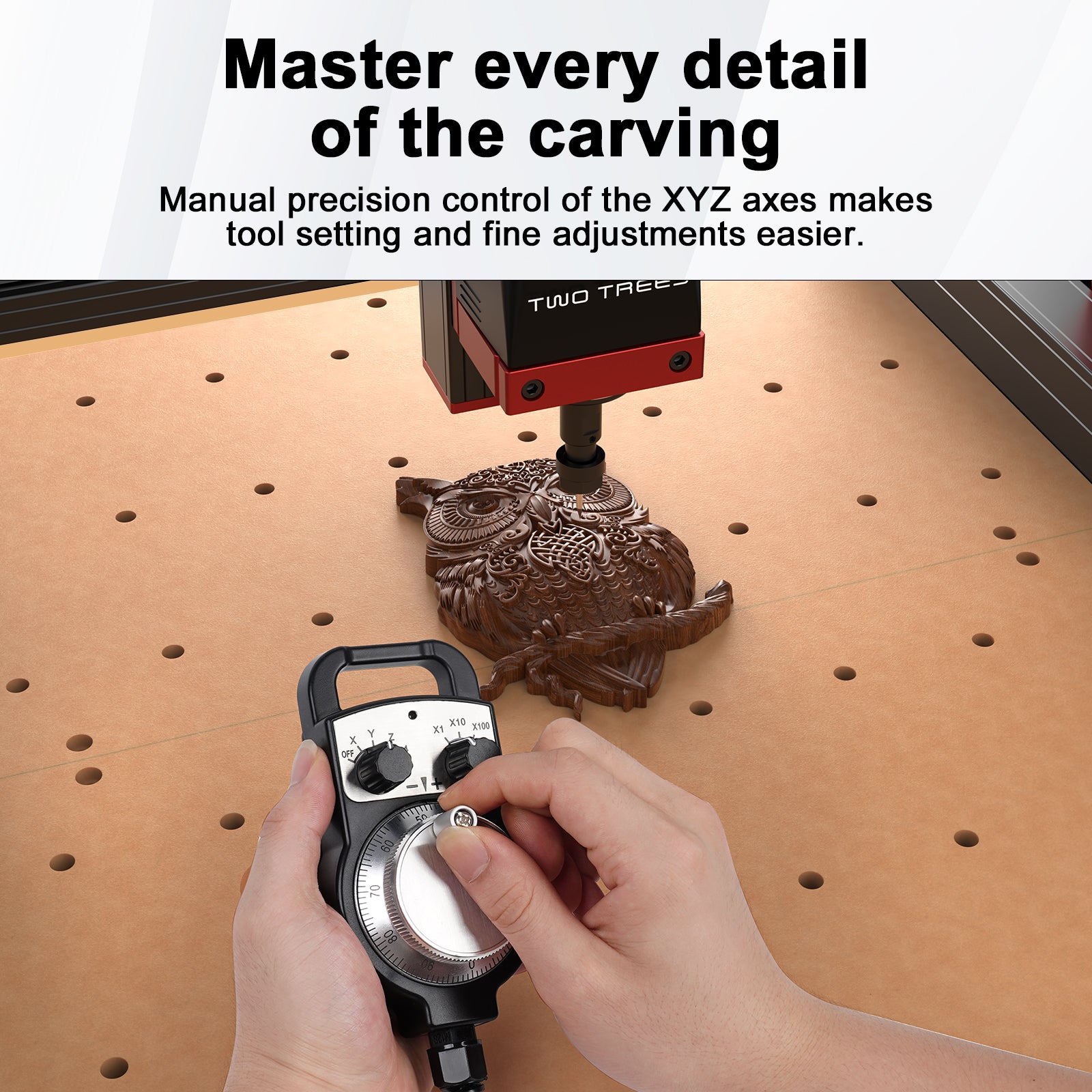 Twotrees CNC MPG Handwheel | 4-Axis Manual Pulse Generator for