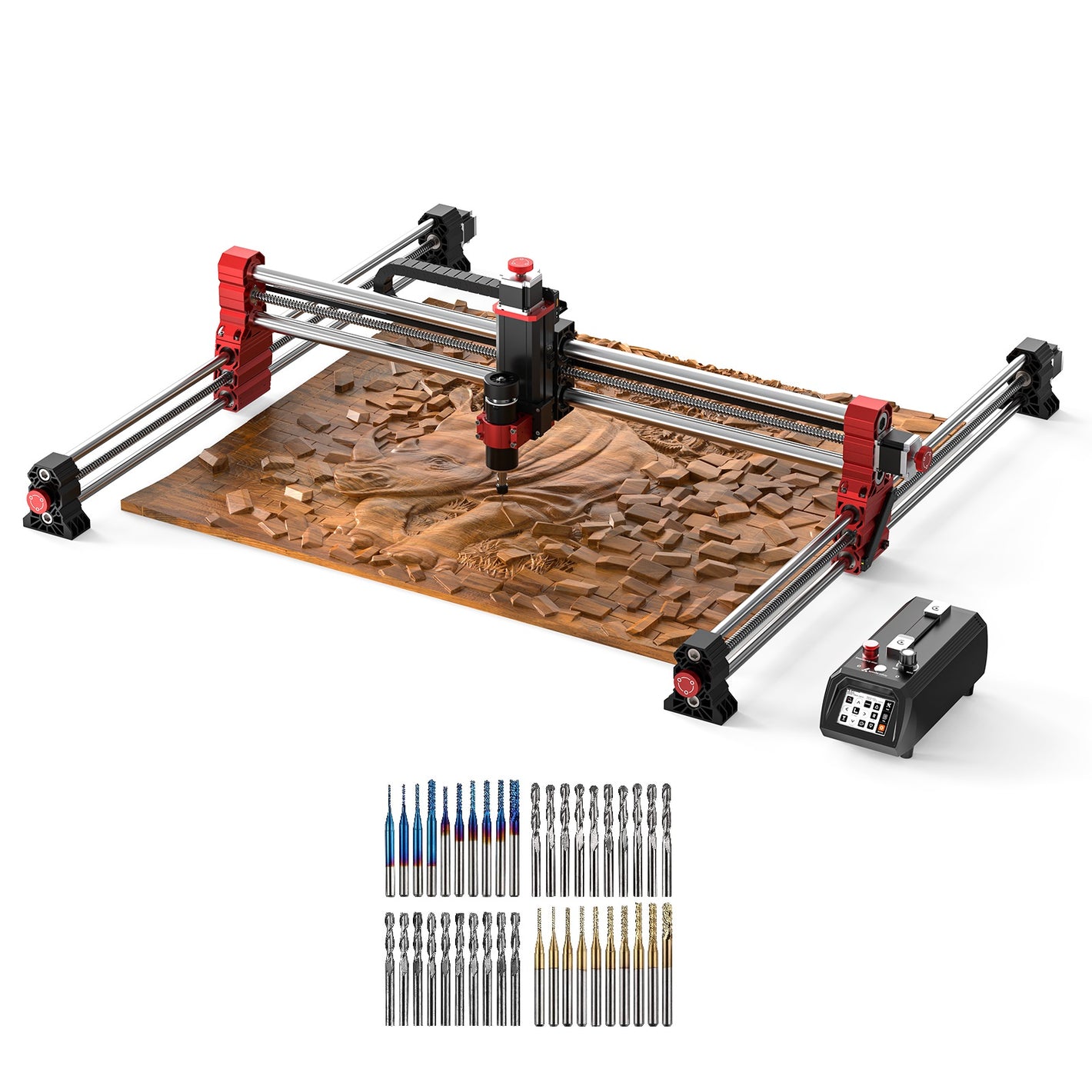 Twotrees TTC-H40 CNC Router Machine + End Mills