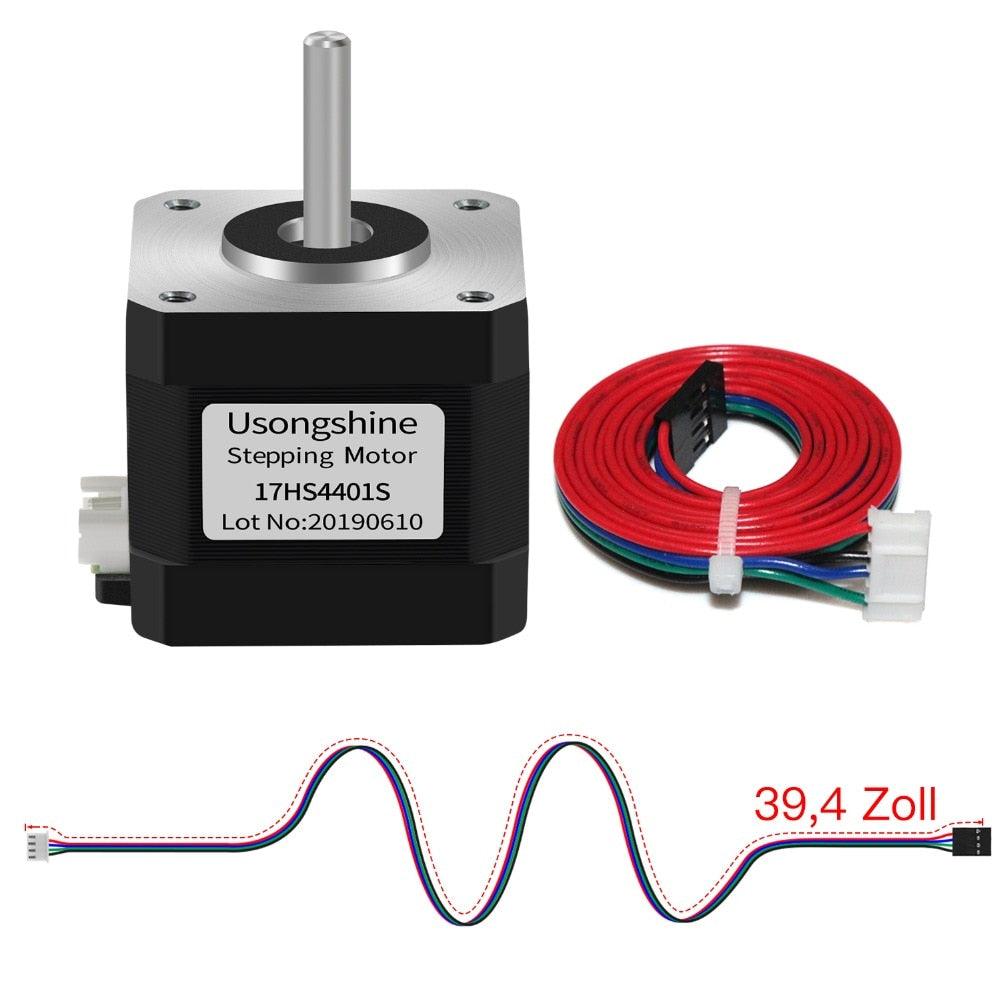 Twotrees Nema 17 Stepper Motor 5PCS 17HS4401 NEMA17 42 Motor 4-Lead 42BYGH 1.5A with DuPont Line for 3D Printer and CNC - TwoTrees Official Shop