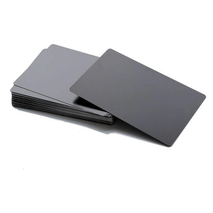 Twotrees 100 Pcs Metal Business Card 0.2mm Thickness Aluminum Alloy Blanks Card