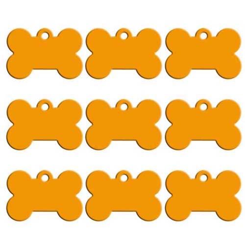 Twotrees 60PCS Bone Double Sides Personalized Dog ID Tags