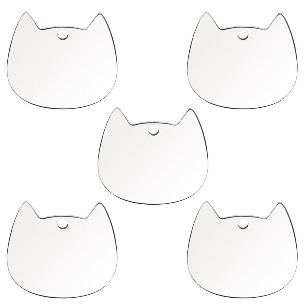 Twotrees 20Pcs Stainless steel Cat Face Id Tags - TwoTrees Official Shop