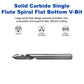 Twotrees Solid Carbide Single Flute Spiral End Mill Set 2PCS