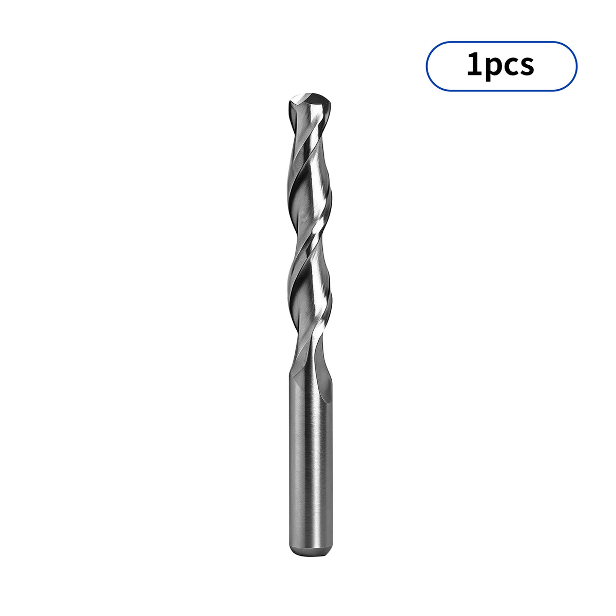 TwoTrees spiral ball nose end mill with a rounded cutting tip