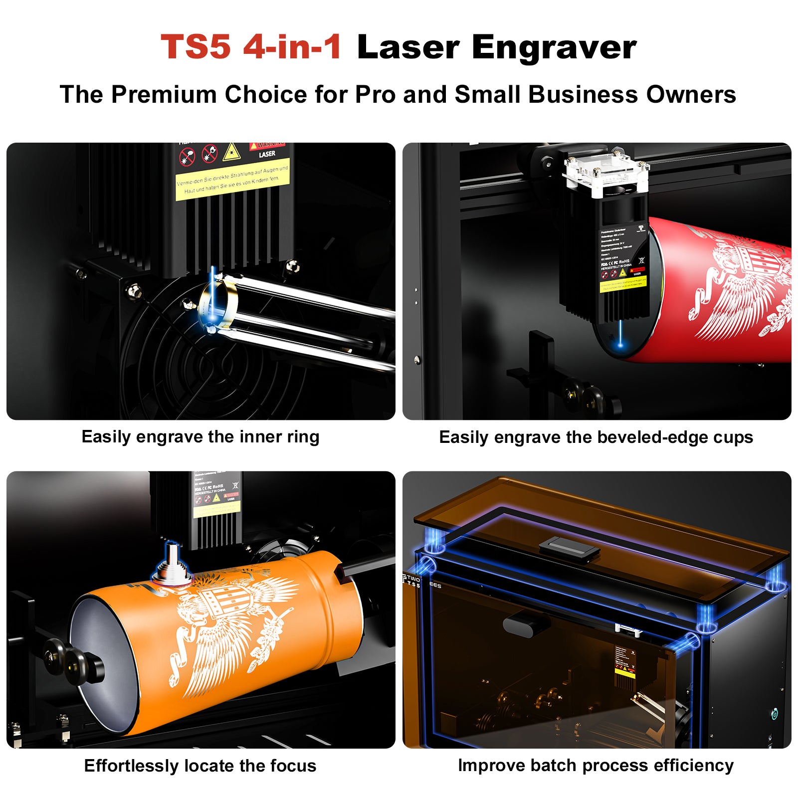 Twotrees TS5-7W Laser Engraver | Home & Workshop Precision Cutting