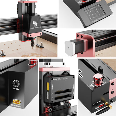 Twotrees TTC450 PRO CNC Router Machine（EU US Direct Ship, VAT Included）
