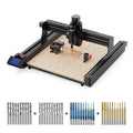 Twotrees TTC450 CNC Router Machine + 500w Motor + 4th Axis CNC Rotary + End Mills