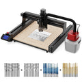 Twotrees TTC450 CNC Router Machine + 500W Motor + Vacuum Cleaner + End Mills