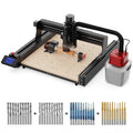 Twotrees TTC 450 CNC Router Machine + 500w Motor + 4th Axis Module +Vacuum Cleaner + End Mills