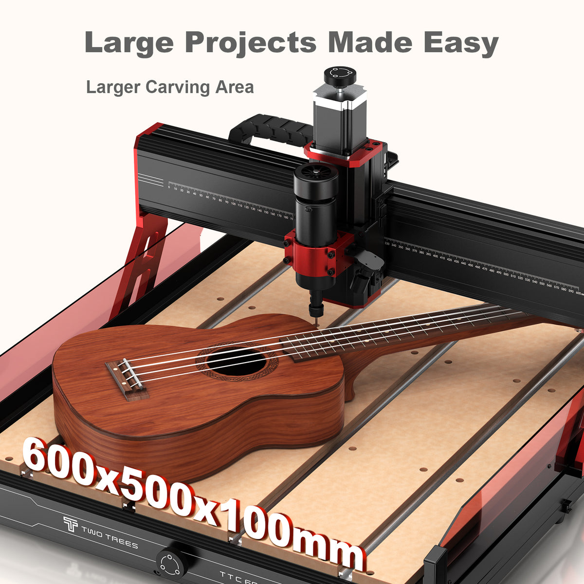 Two Trees Router Sled Twotrees TTC6050 CNC Router + 800W Spindle + 4th Axis