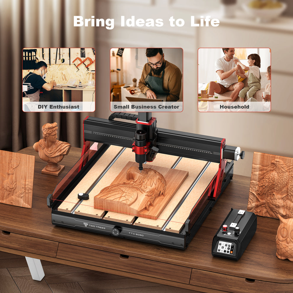 Twotrees TTC6050 CNC Router Machine for Desktop Engraving
