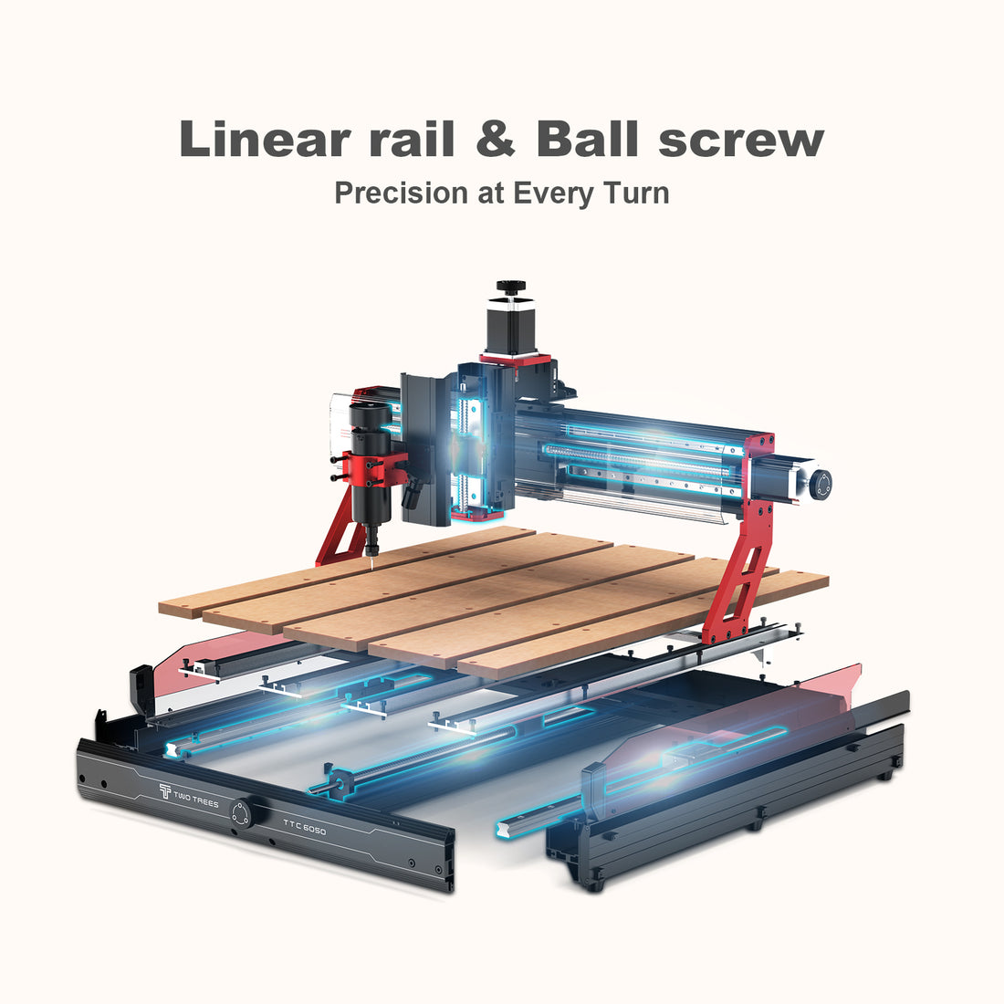 Twotrees TTC6050 CNC Router Machine for Desktop Engraving