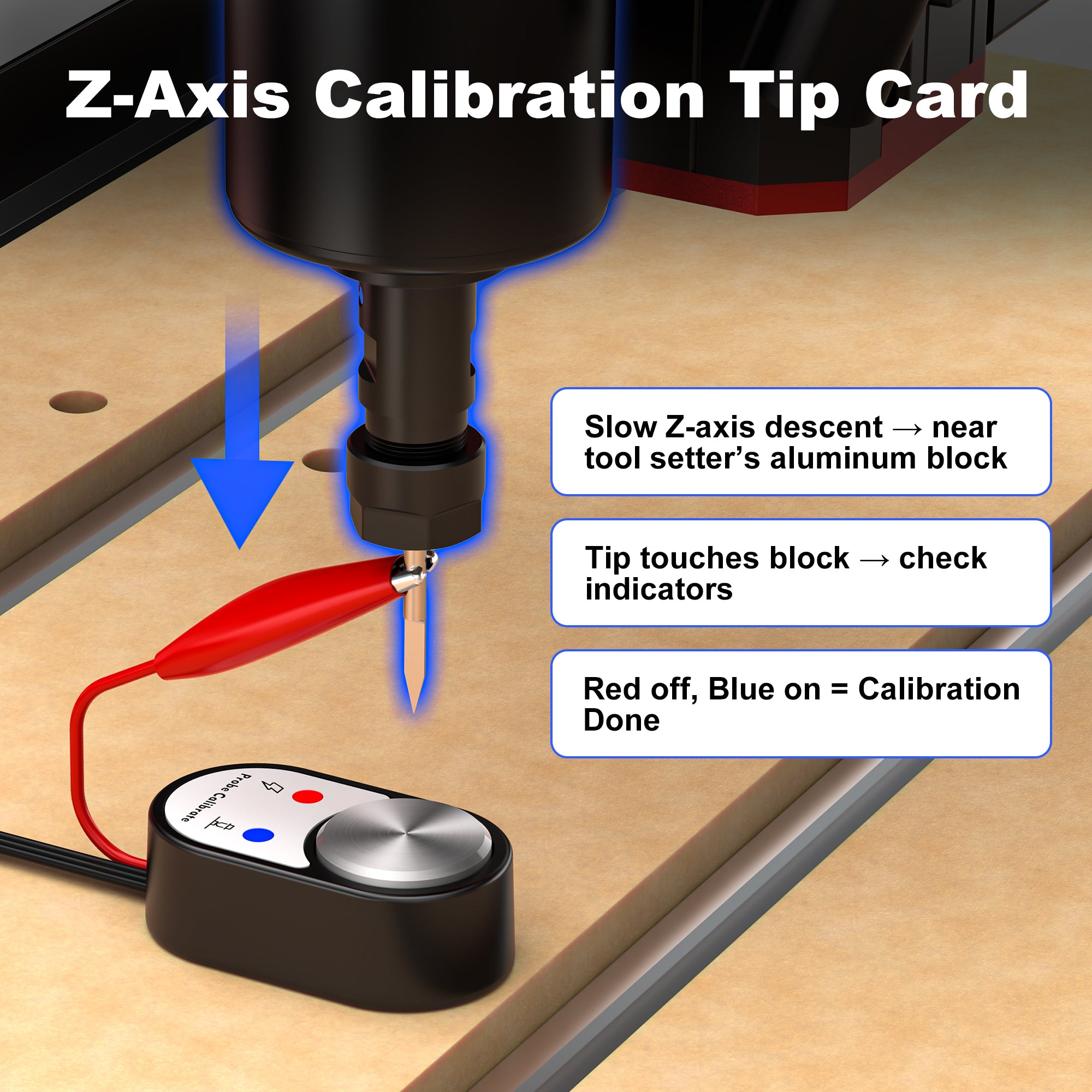 Twotrees CNC Photoelectric Z-Axis Tool Setter | Fast Zero