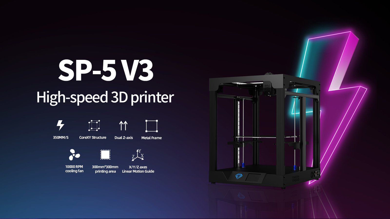 TwoTrees SP-5 V3 high speed 3d printer
